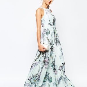 Ted Baker size 1 Torchlit Floral Maxi Dress