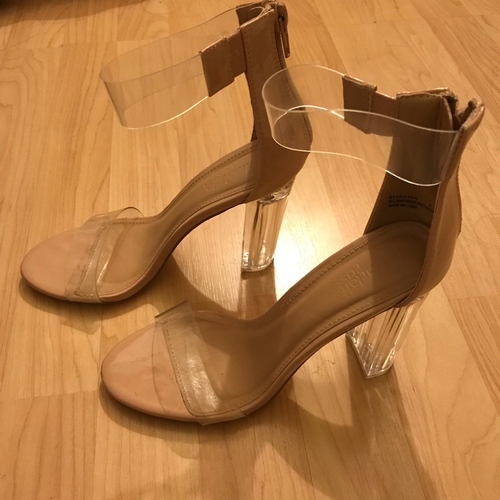 Clear heels