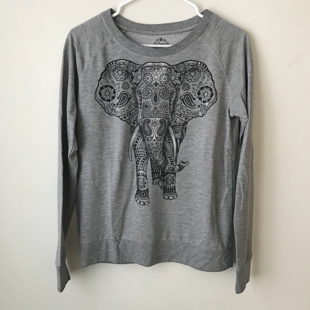 NWOT Elephant Long Sleeve Shirt