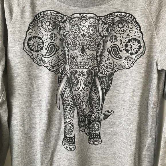 NWOT Elephant Long Sleeve Shirt - Picture 2 of 4