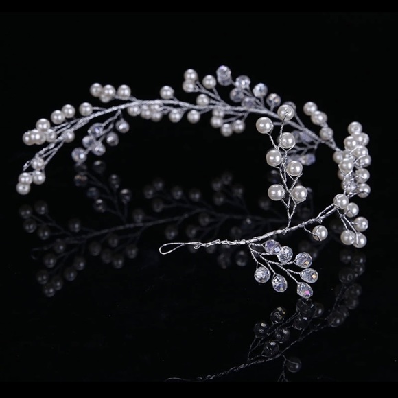 Bridal hair Headband,bridal Pearl Headband,bridal - Picture 2 of 3