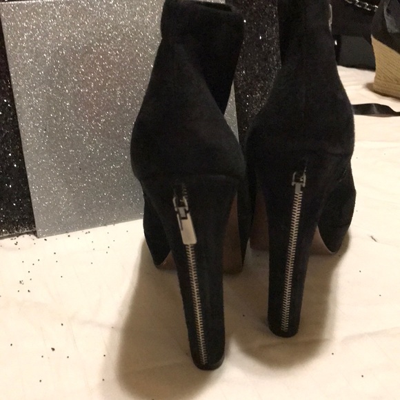 BCBG Black suede 6” platform boots - Picture 5 of 5