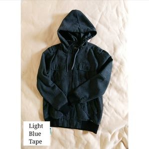 PRE-OWNED ELIXIR BLACK/GRAY MEN JACKET SIZE S