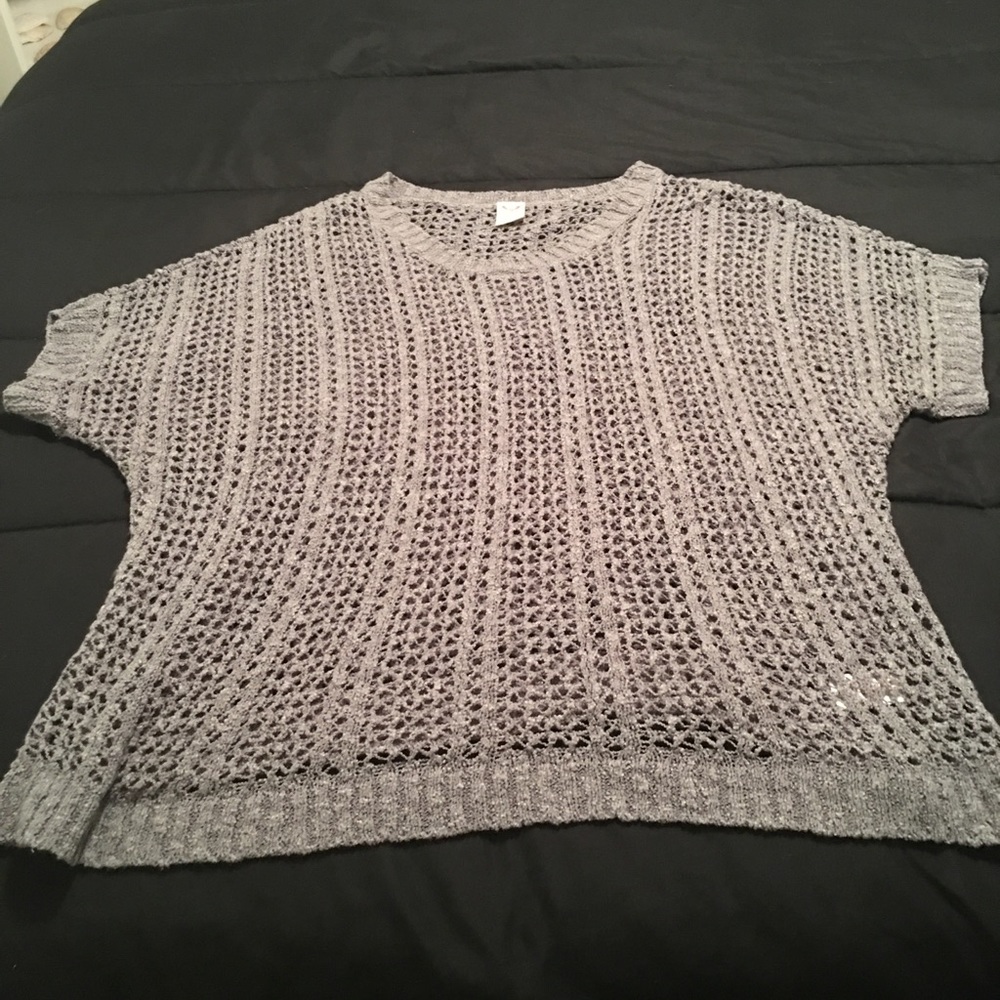 Grey see through sweater
