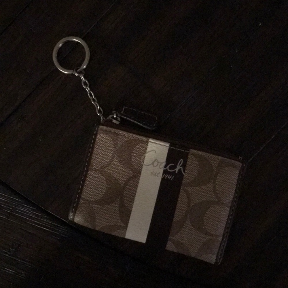 Coach ID/Card Wristlet Keychain