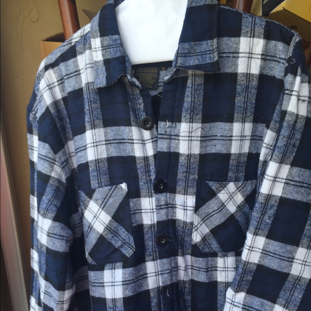 Fleece lined flannel