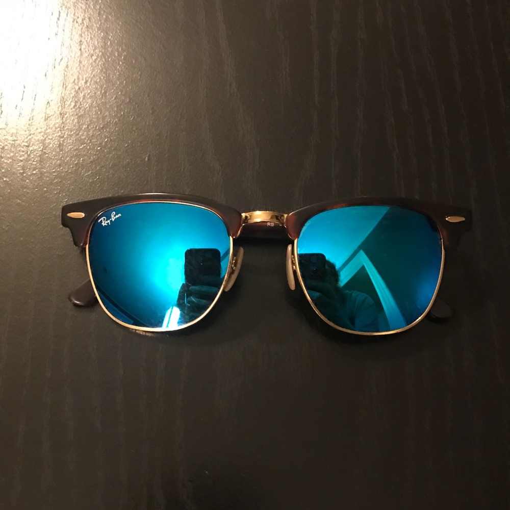 Blue Ray-Ban Clubmasters