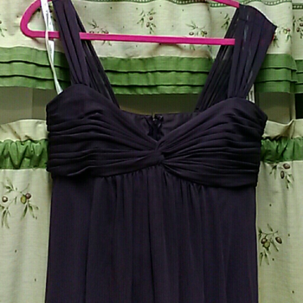 David's Bridal size 8 Ladies plum Chiffon dress