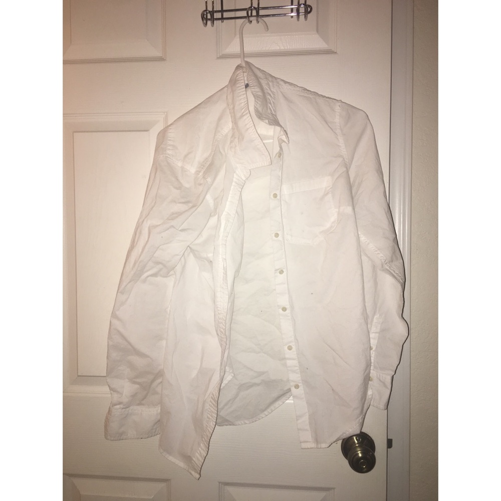 Women’s White Dress Button Down Shirt