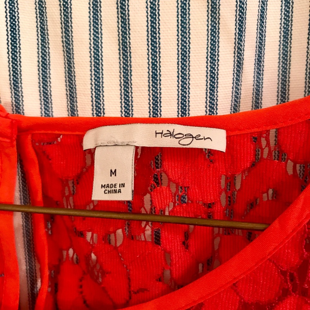 Red Halogen Lacy Tank - Picture 2 of 4