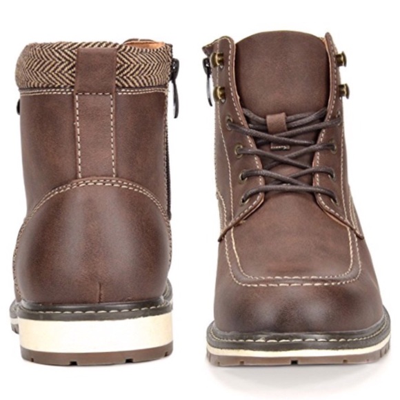 NEW Men’s Apache Motorcycle Combat Ankle Boots - Picture 2 of 2