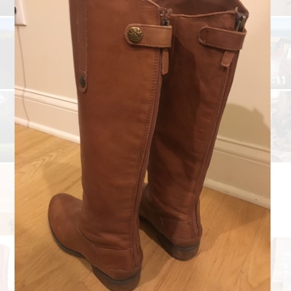 Sam Edelman - Stacked Heel Leather Boots - Picture 3 of 5