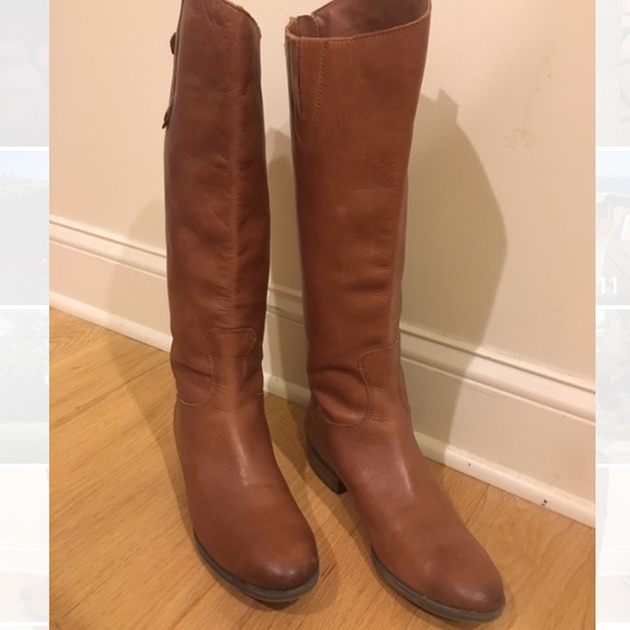 Sam Edelman - Stacked Heel Leather Boots - Picture 5 of 5