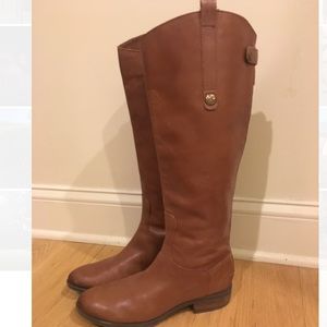Sam Edelman - Stacked Heel Leather Boots