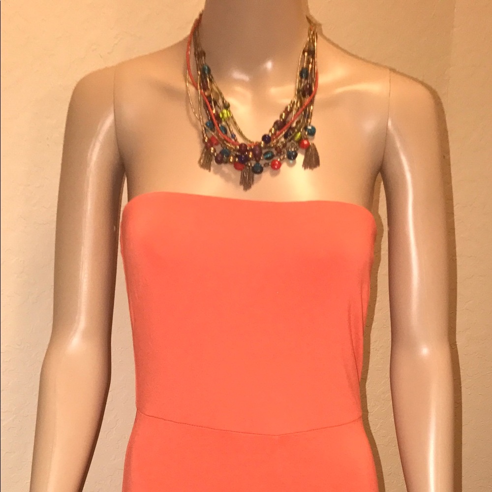 The Limited cotton tangerine maxi dress