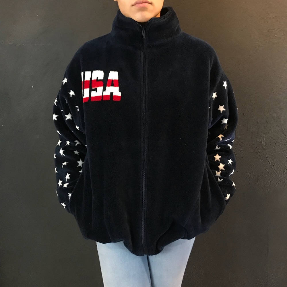 Plush USA zip up jacket