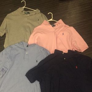 4 polo Ralph Lauren polos. 10$ each 35 whole thing