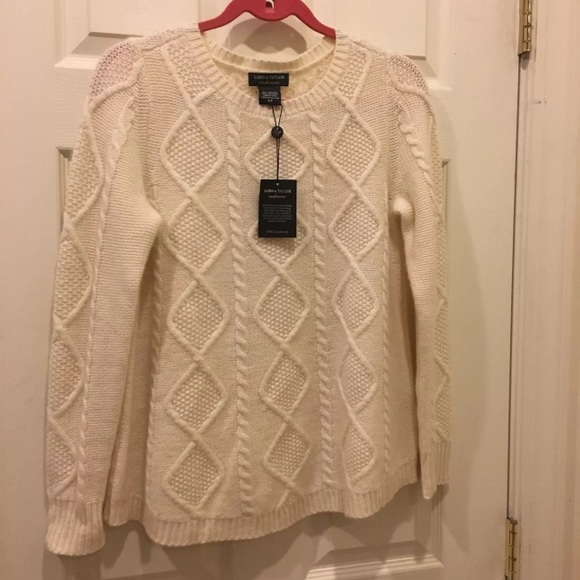 Cable Knit Cashmere Sweater - Picture 1 of 4