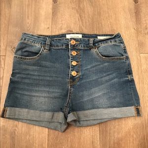 PacSun dark denim stretchy shorts