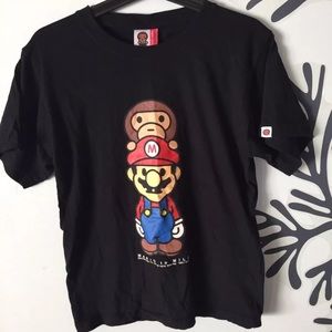 A Bathing Ape Bape T-shirt Baby Milo/ Super Mario