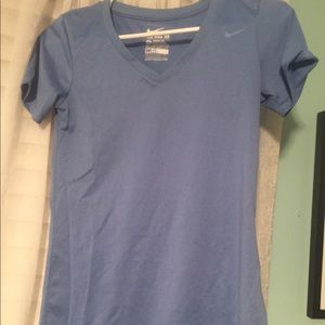 Light blue nike v-neck size xs