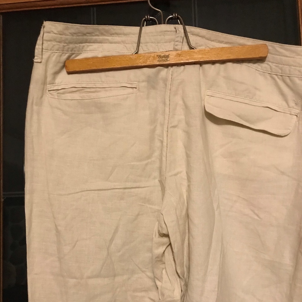Size 12 Cream Linen Pants