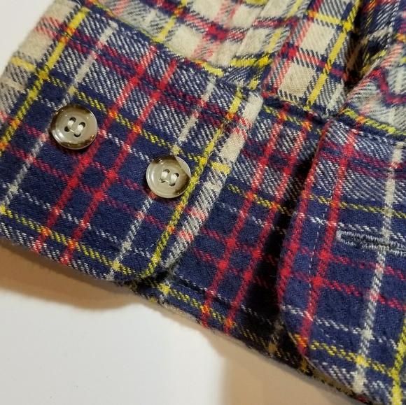 Mens LEE flannel button down shirt slim size large - Picture 4 of 8