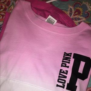 Long sleeve faded pink sweatshirt