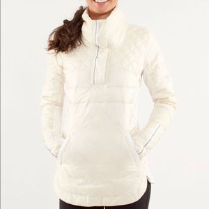 What the Fluff Lululemon Jacket Size 4 Cream