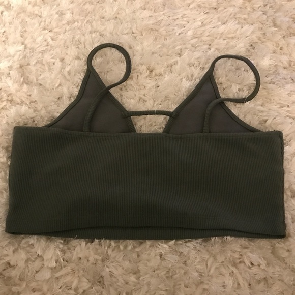 🌱TOPSHOP olive green crop top 🌱 - Picture 3 of 4