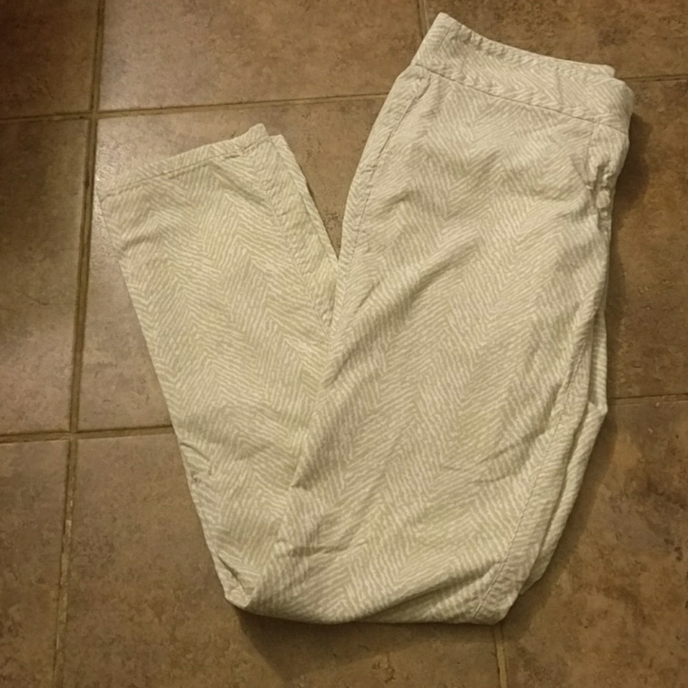 Ann taylor loft marisa pants size 00 white & cream