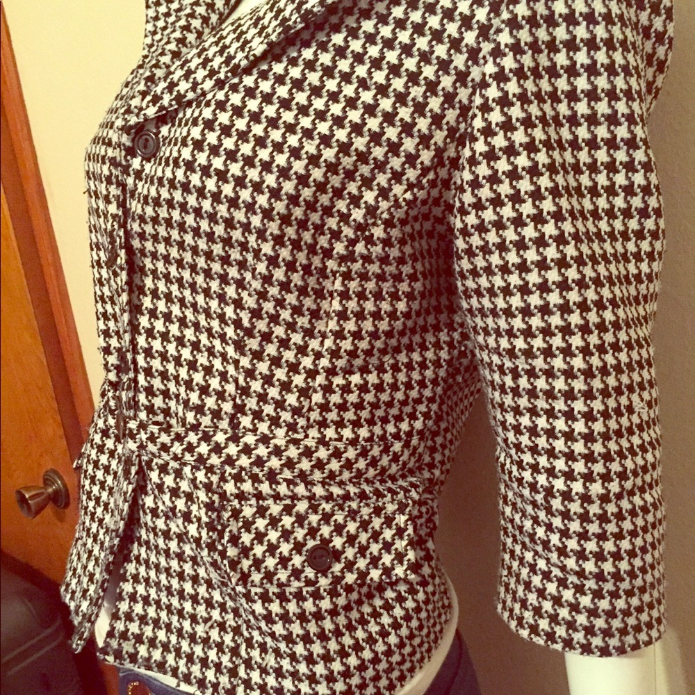Houndstooth blazer