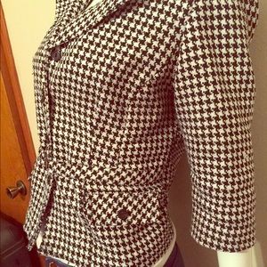 Houndstooth blazer