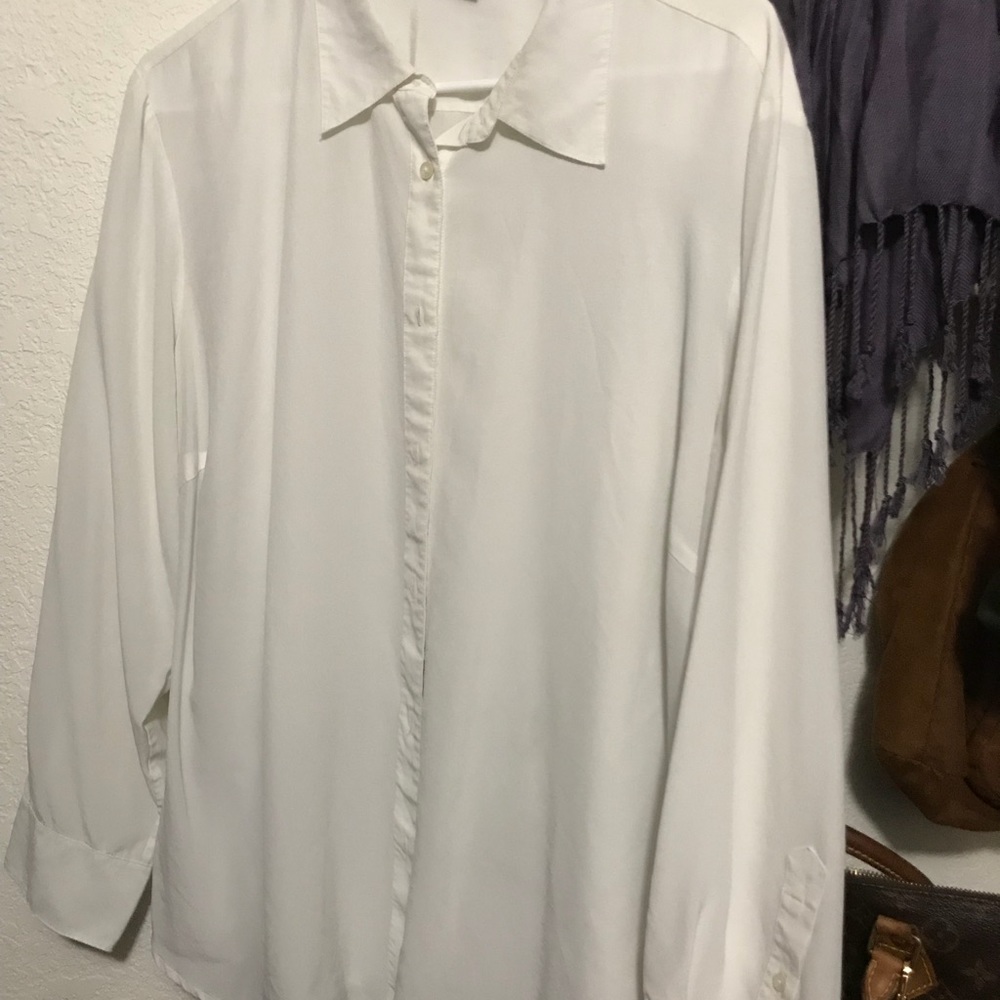 Ralph Lauren Cream 100% Silk Blouse
