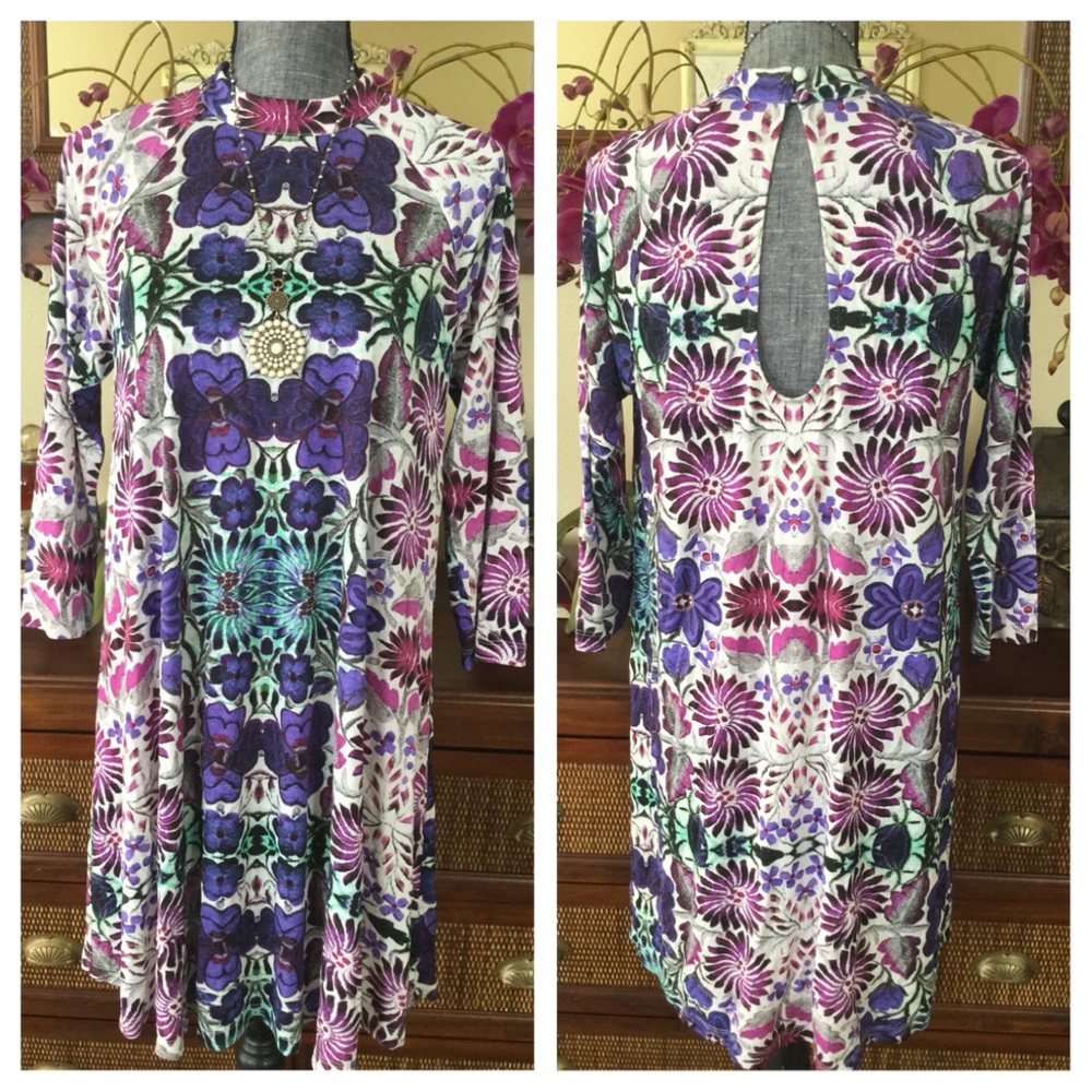 🆕Free People Floral Printed Mini Dress. NWOT. - Picture 4 of 6