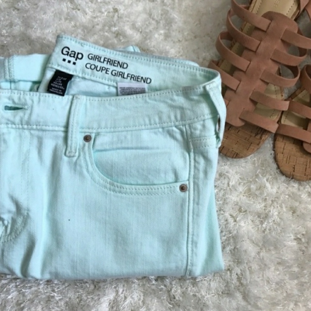 Cute mint girlfriend gap jeans size 14/32