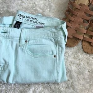 Cute mint girlfriend gap jeans size 14/32