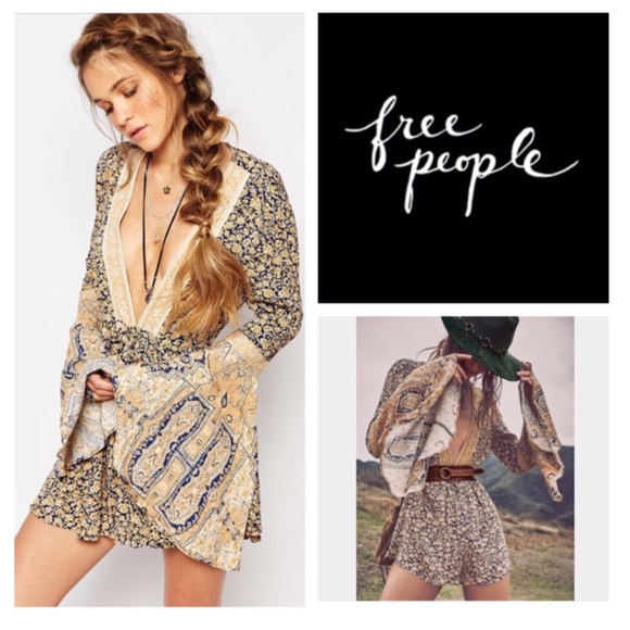 Free People Pants - Free People Once Upon A Summertime Romper.  NWT.