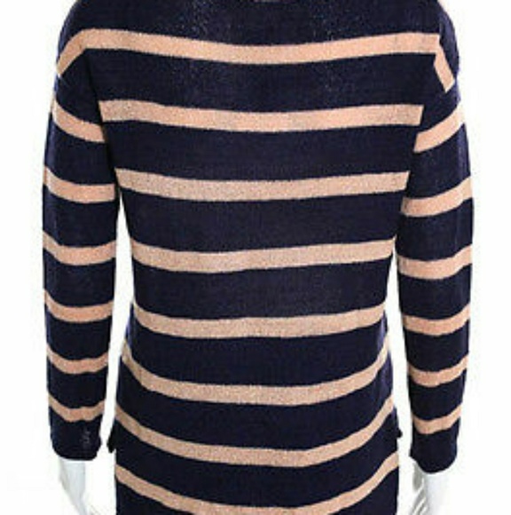 Metallic Striped Pullover Sweater - Picture 2 of 4