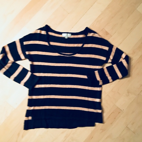 Metallic Striped Pullover Sweater - Picture 4 of 4