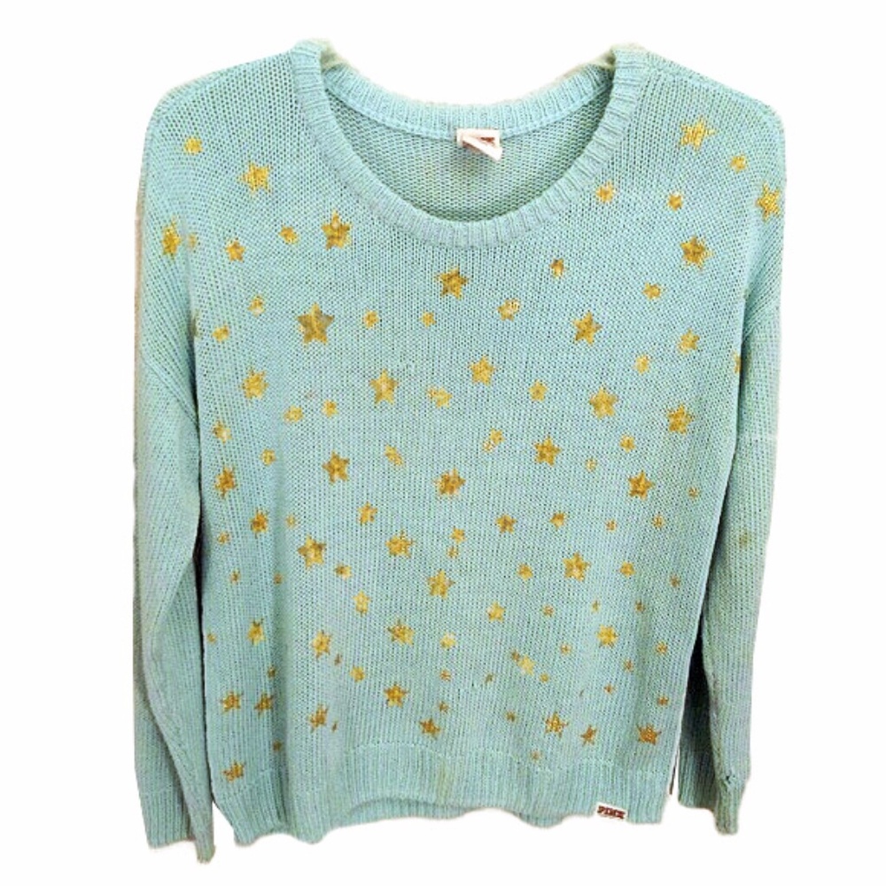 Victoria's secret Pink star sweater Sz med
