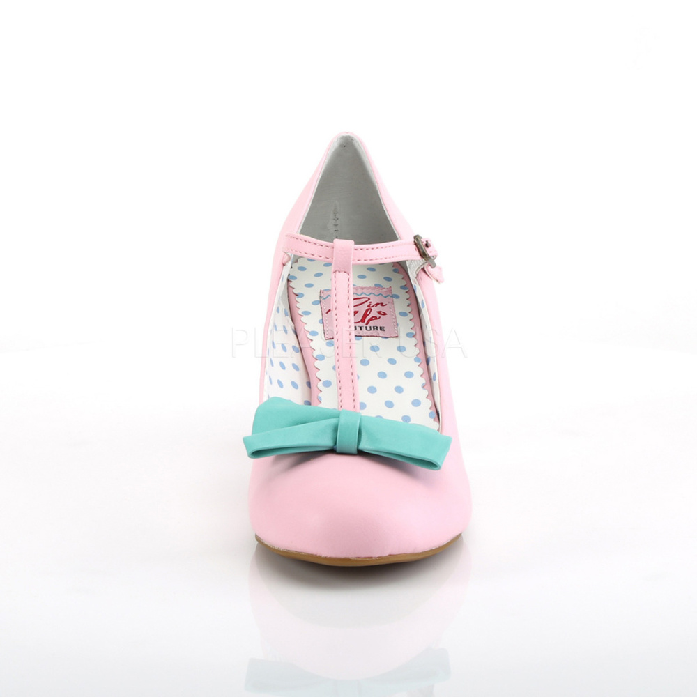 Pin Up Swing Dance Kitten Bow High Heels Shoes - Picture 5 of 5