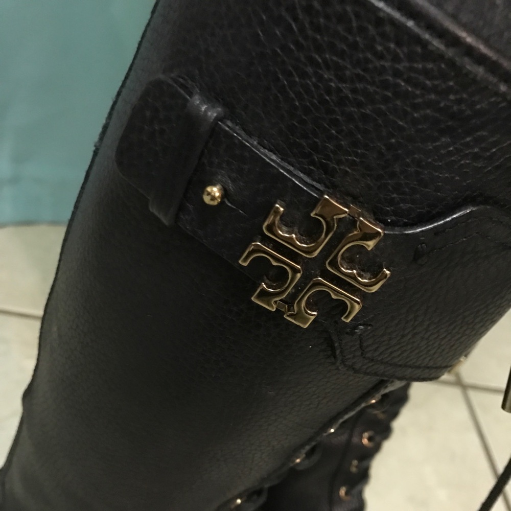New Tory burch lace up combat boots