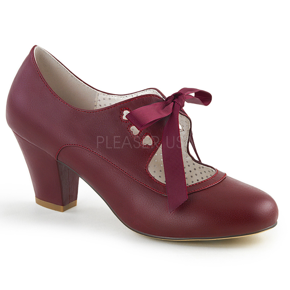 Pin Up Heart High Heel Shoes - Picture 3 of 5