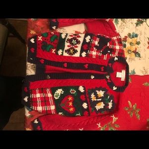 Shirts & Tops - Girls button down Christmas holiday sweater Shirts & Tops - Girls button down Christmas holiday sweater