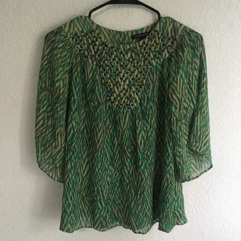 Green banana republic top