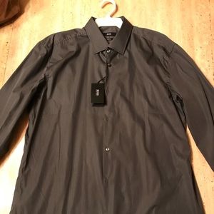 Mens- Hugo Boss Grey Dress Shirt