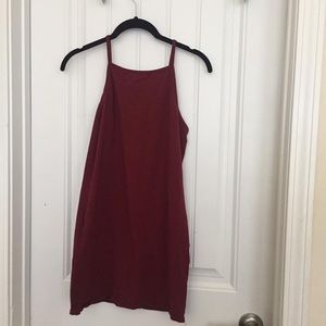 Maroon bodycon dress