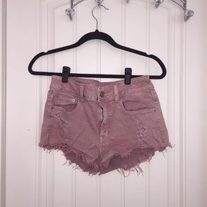 Blush pink shorts