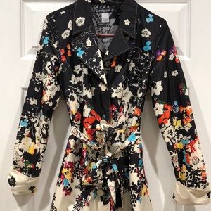Desigual Flowered Rain Coat